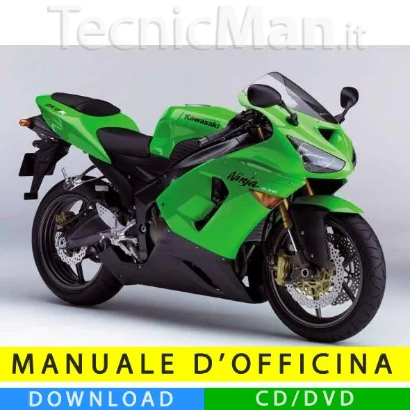 Manuale officina Kawasaki ZX-6R 636 (2005-2006) (IT)